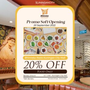Promo Soft Opening Bhineka Padang Food & Coffee